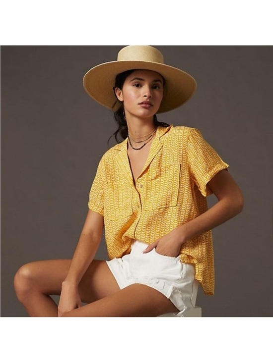 Anthropologie Tops - Anthropologie Maeve Linen Blend Shirt